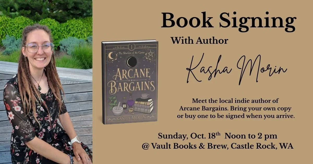 Arcane Bargains 🌙 ✨ Local Author Kasha Morin + Book Signing