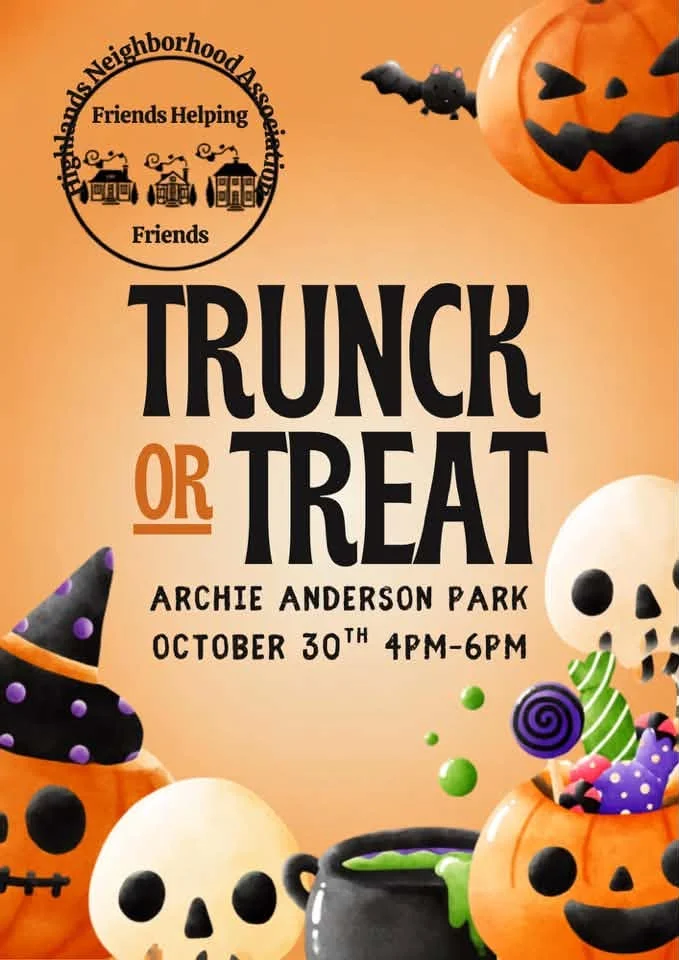 Highlands Trunk or Treat at Archie Anderson Park
