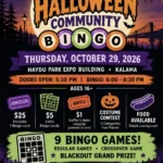 Kalama Halloween Community Bingo