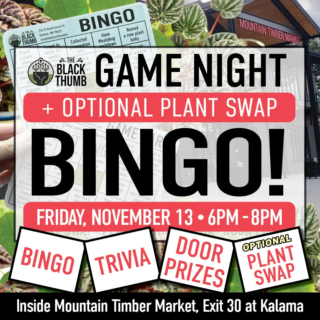Plant BINGO + Plant Swap at The Black Thumb